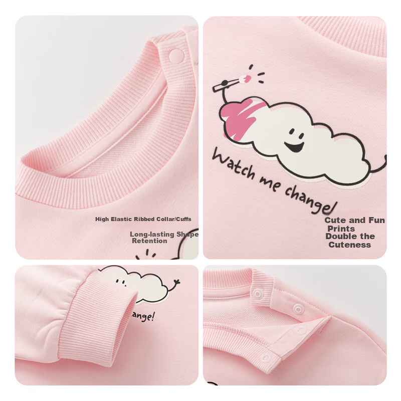 BALABALA balaOne Children's Clothing Kids' Sweatshirt Baby Boys Girls 2025 Autumn Wear Infant Top 208325121201