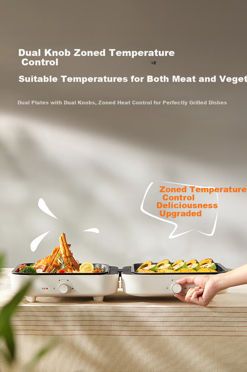 SUPOR Electric Grill Pan, Home Multi-Functional Non-Stick Grill, Detachable And Foldable Outdoor High-Power Barbecue GJ5030P818 19