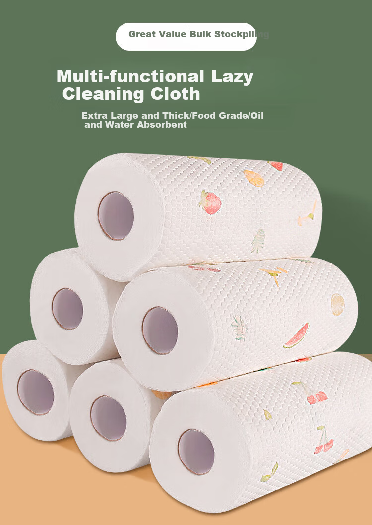 CHUSHE Household Cleaning Cloths 30x40cm 5-Pack Thickened Absorbent Lint-Free Cleaning Towels 2