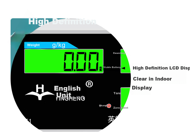 Yingheng Precise Electronic Scale, Platform Scale for Market Use, High-Precision Foldable Electronic Scale, Pricing Scale, Weighing Scale, 150kg Capacity 6