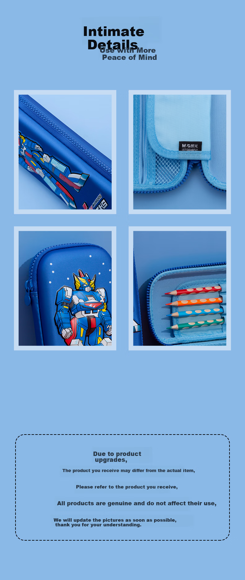 M&G Stationery, Cocoa Rabbit Elementary School Pencil Case, EVA Pencil Box, Birthday Gift for Girls, High-Quality Pencil Case, Kindergarten Pencil Box with 3D Patter 6
