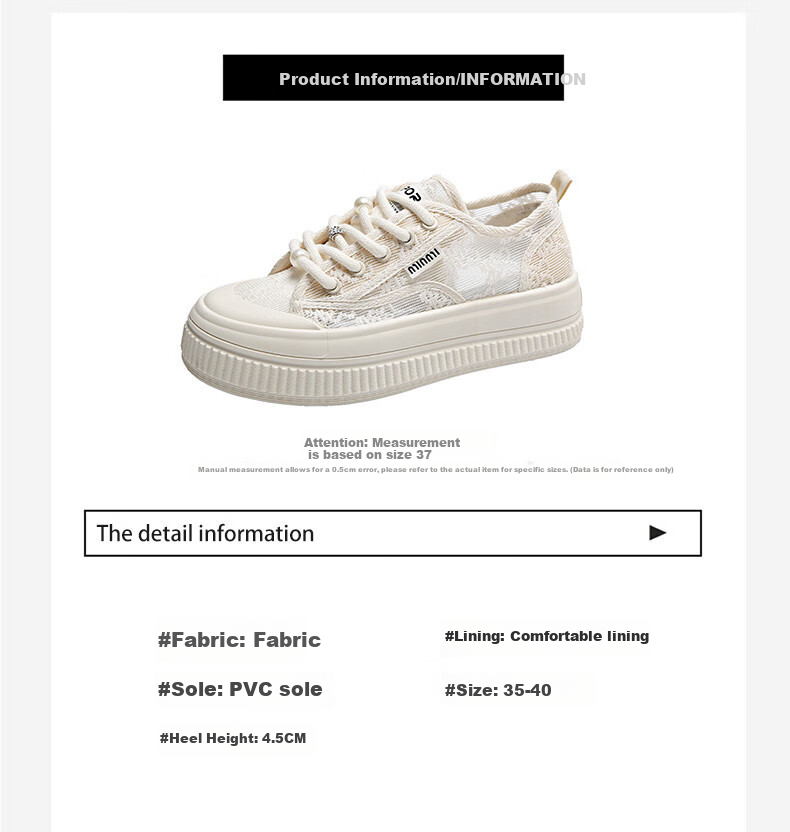 CARTELO Women's Summer Lace Mesh Fisherman Shoes Breathable White Sneakers Mesh Shoes for Women 1585 Off-White Size 38 12