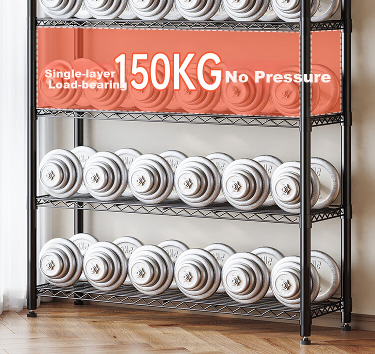 Yicainianhua Kitchen Storage Rack, Floor-Standing Balcony Organizer Shelf, Snack And Vegetable Stand [Bold Five-Tier 80cm] 2396 3