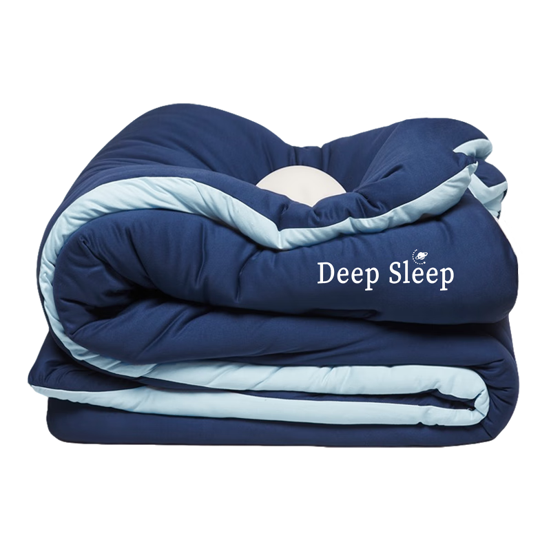 Grace Autumn Winter All-Season Single Student Dormitory Quilt Core Air Conditioning Quilt 6lbs 150*200cm Deep Sleep Blue