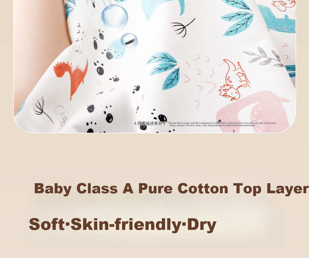 Mianzhirun Baby Diaper Pad, Waterproof, Washable, Breathable, Anti-Leak Water Bed Cover for Infants, 80*100cm Zoo Style 5