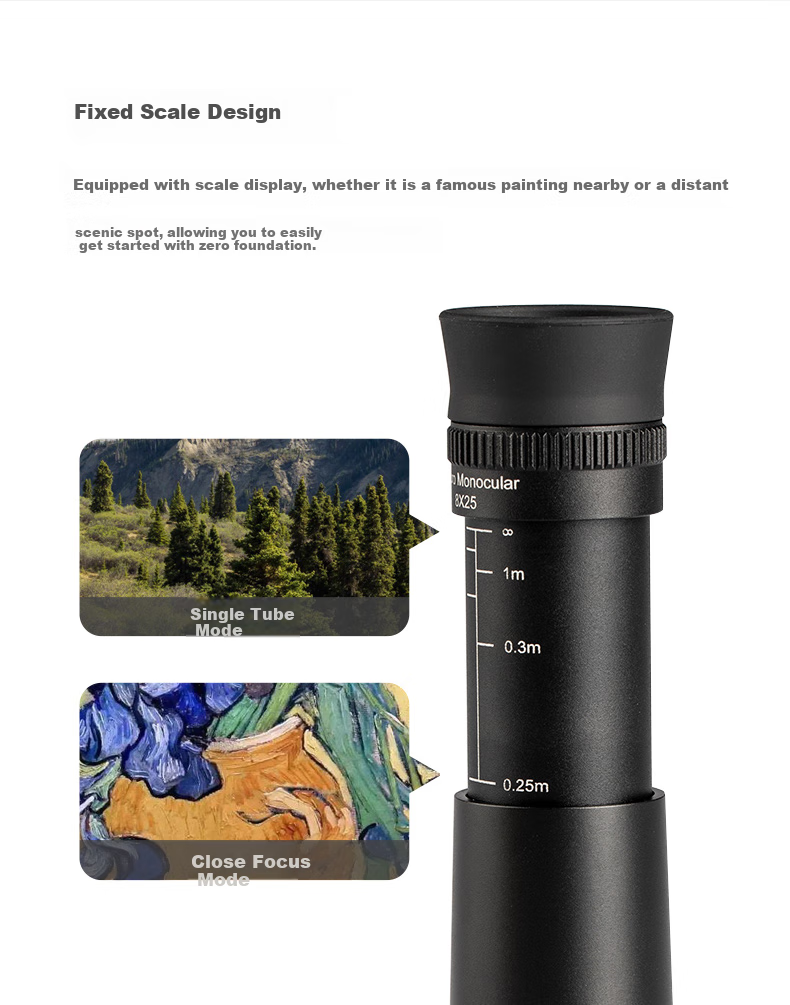 Xingtelang American Brand 8x25 Binoculars, High Magnification, Portable Handheld Telescope for Bird Watching And Scenic Views 4