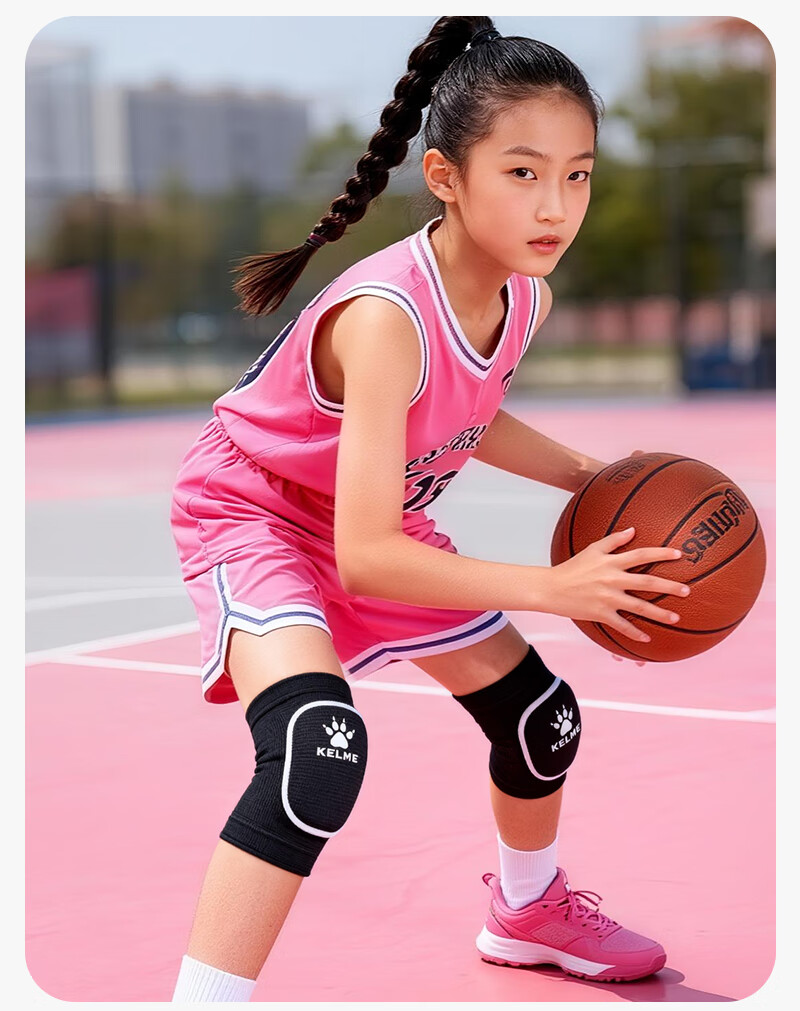 KELME Sports Knee Pads for Children, Specialized Protective Gear for Basketball, Dance, Soccer, Running, Roller Skating, Boys' Anti-Fall Knee Protection And Sports Equipment 8