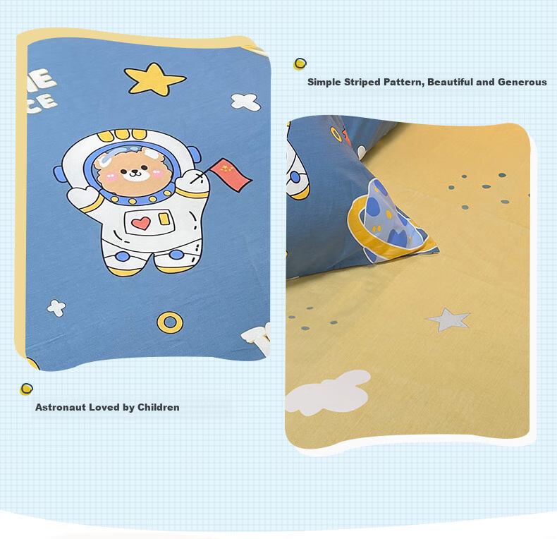 Mengshina Class A Pure Cotton Children's Duvet Cover, Single Piece, 100% Cotton, Kindergarten Quilt Cover, 150x200cm, Dinosaur Valley 12