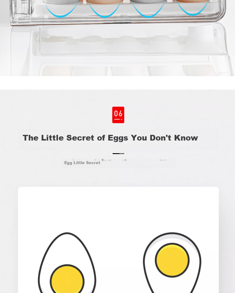 KATEI STORY Japanese Side-Door Egg Storage Box, Refrigerator Food-Grade Preservation Container, Kitchen Organizer, Egg Holder, Storage Solutio 11