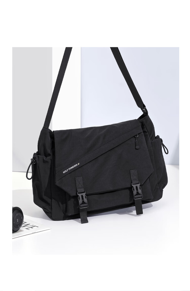 GOLF Lightweight Waterproof Crossbody Shoulder Bag for Men and Women, Outdoor Cycling Sports Bag, Phone and iPad Holder, Student Bag 11