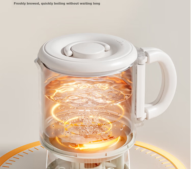 Joyoung Portable Electric Kettle, 1.2L Foldable Pot, 316L Stainless Steel Inner Pot, for Boiling Water, Hot Pot Cooking, Dormitory Use, No Glue Required, K12ED-WZ101 20