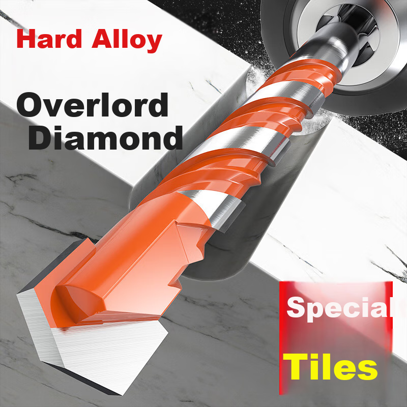HUHAO Ceramic Tile Hole Drill Bit for Glass, Concrete, Cement, Alloy, Triangular Drill, Electric Drill, Wall Drilling, King Drill