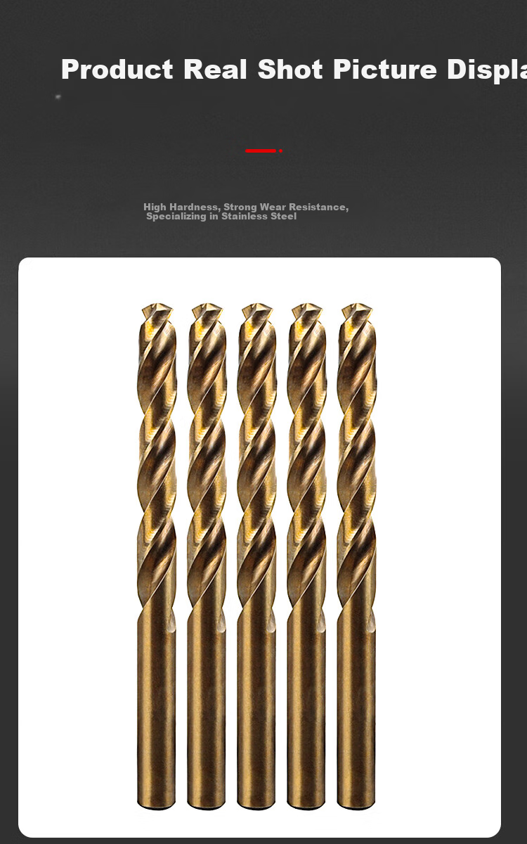 Gongpaidang 6542 High-Speed Steel Twist Drill Bit Set, 10 Pieces, 1mm Diameter, High Hardness, for Electric Hand Drill, Stainless Steel Drilling 5