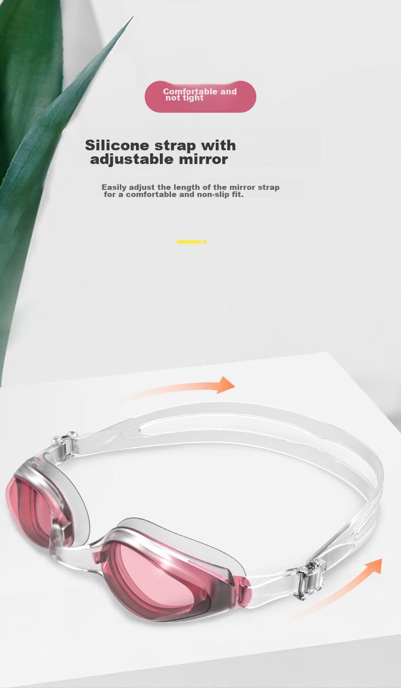 COCOLIC Children's Swimming Goggles, Soft And Comfortable, Waterproof, Anti-Fog, HD Clear, Suitable for Ages 7-12, CO-4100 Lemon Tree 6