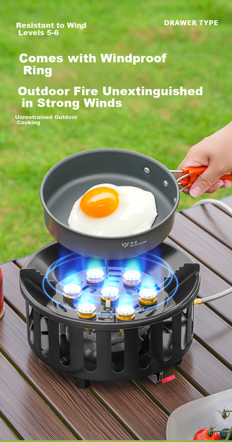 Jauto Cassette Stove Outdoor Gas Stove Portable Camping Gas Cylinder Magnetic Stove Hot Pot Camping Set 13