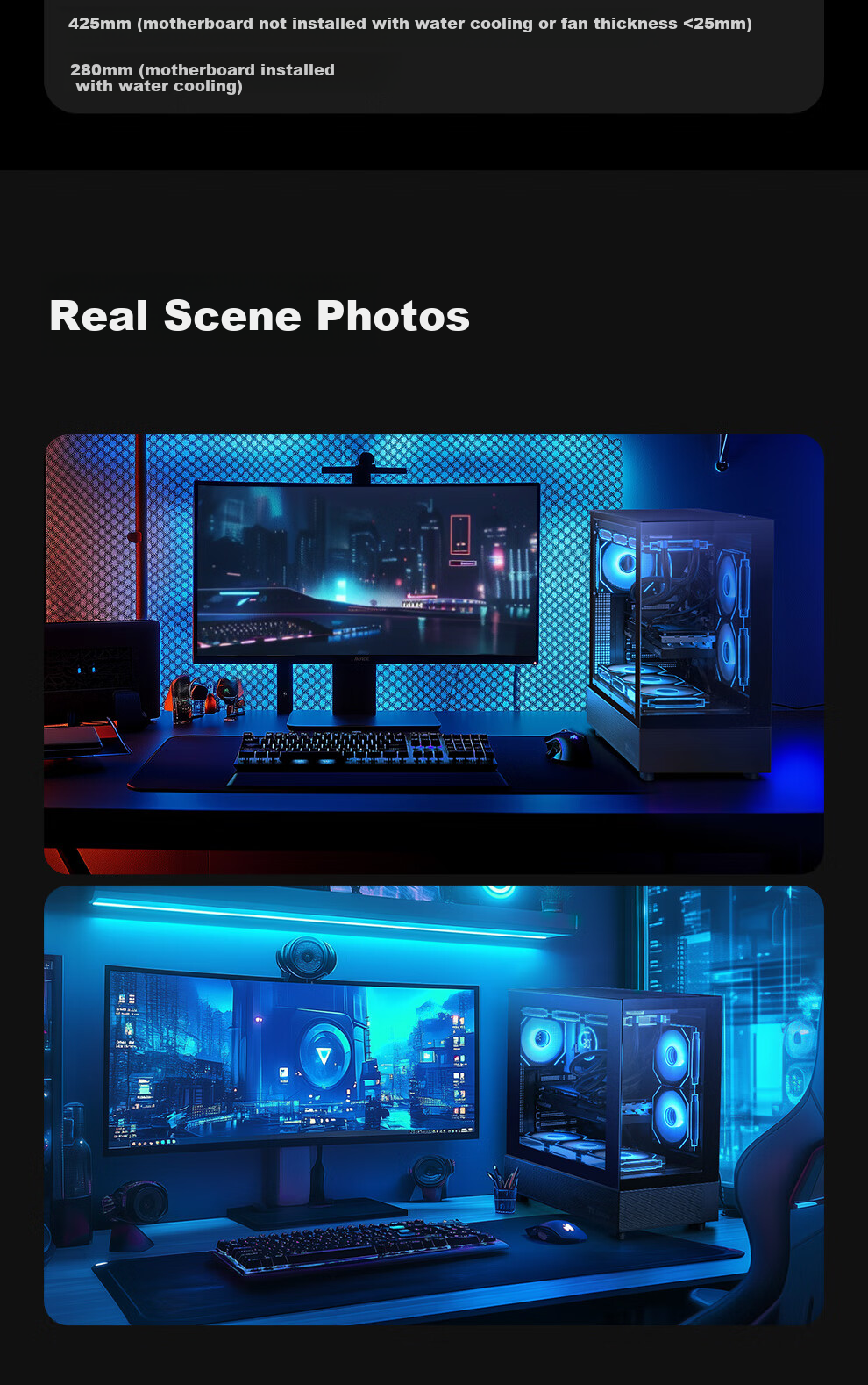 NINGMEI I5-13600KF, RTX 5060 Ti, 16GB RAM, 1TB Storage, Designer Gaming Desktop Computer, Complete Set of Components 7