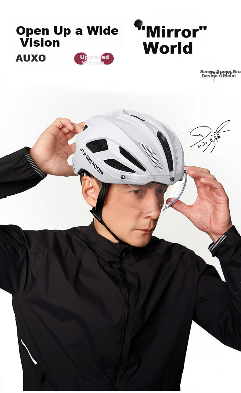 Sunrimoon S79 Road Bike Magnetic Cycling Glasses Helmet Unisex Safety Helmet Nebula Purple 3DM [Sky Dome Technology] 2