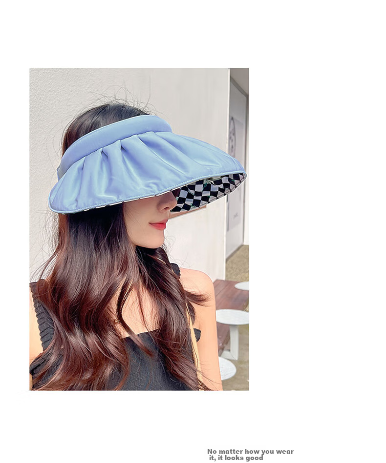 XUEXIMAN Sun Hat for Women, Visor Cap for Travel, Face-Covering Versatile Sunhat, Beach Shell UV Protection Hat for Wome 8