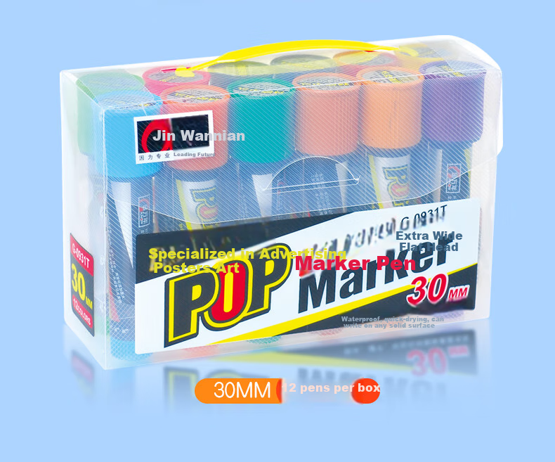 Genvana 12mm Red POP Poster Advertising Brush, Colored Marker Pen, Single Pack, G-0929 7
