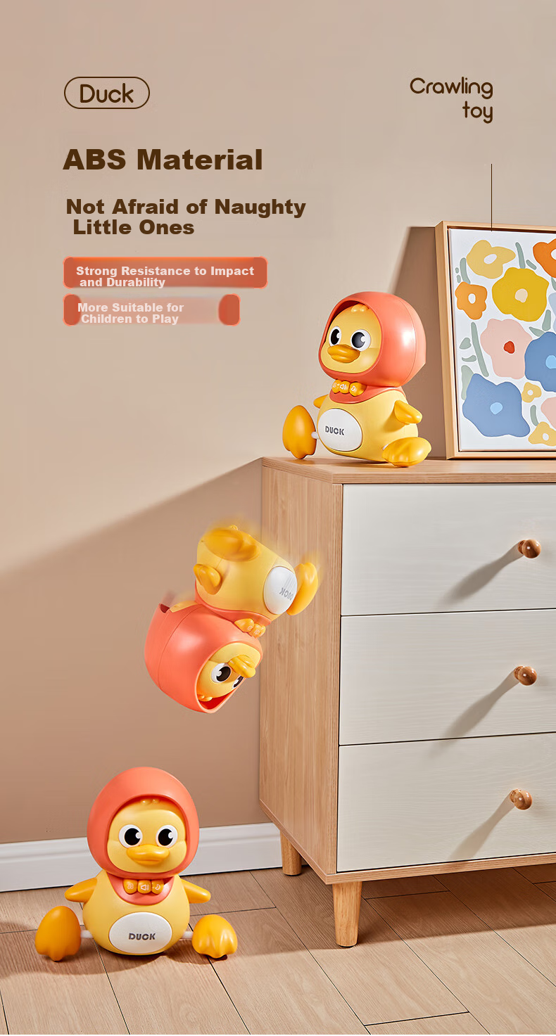 COOKSS Children's Toy Swinging Duck, Fun Crawling Duck, Baby Learning to Crawl, Boys And Girls 0-3 Years Old, Birthday Gift 7