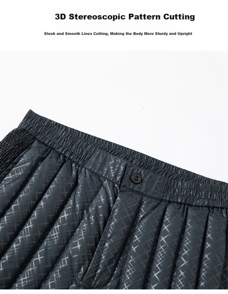 SNOWFLYING [Upgraded Knee Pads] Autumn And Winter down Pants for Men, New Warm Trousers for Middle-Aged And Elderly, Straight-Leg Fleece-Lined Thick Cotton Pants 8