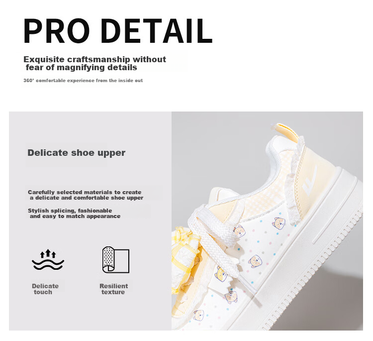 Warrior Women's Shoes, Creative Thick-Soled Footwear for Spring And Autumn, Retro Printed Original Versatile Casual Sneakers, Beige, Size 38 1