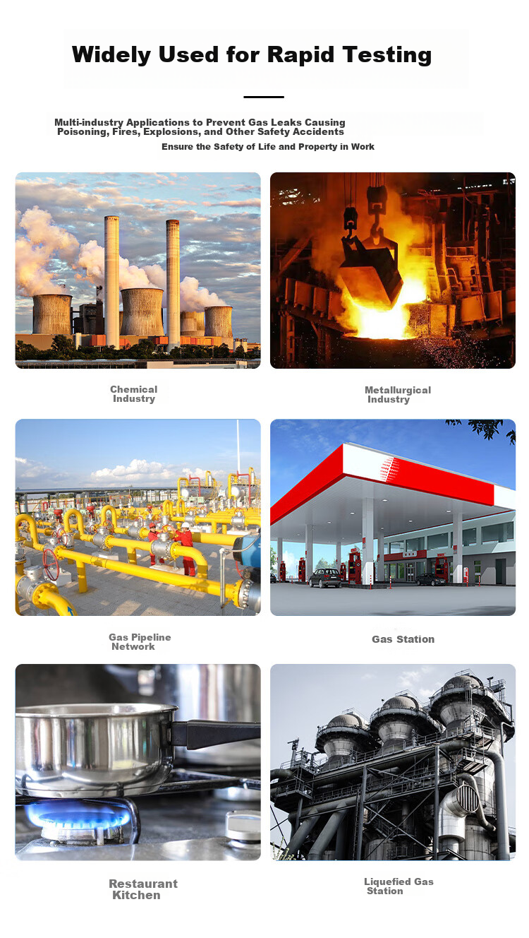 Aikesi Combustible Gas Detector Alarm, Methane Natural And Liquefied Gas, Restaurant Kitchen Commercial Use Detection Instrument GT-GND20 4