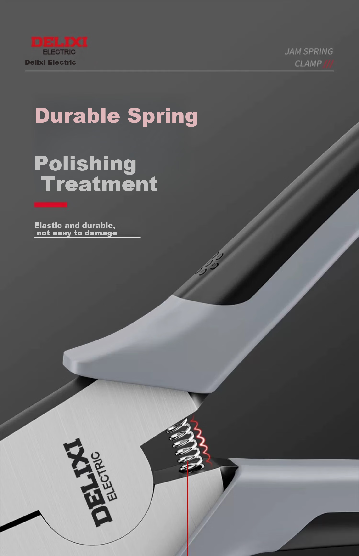 DELIXI Spring Clip Pliers, Dual-Purpose for Internal And External Use, Industrial-Grade, Spring Clip Pliers Set, Spring Pliers, Open Expansion Pliers 13