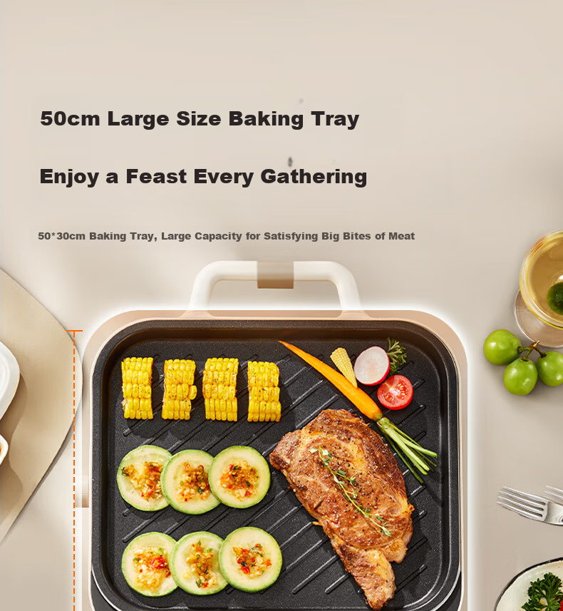 SUPOR Electric Grill Pan, Home Multi-Functional Non-Stick Grill, Detachable And Foldable Outdoor High-Power Barbecue GJ5030P818 20