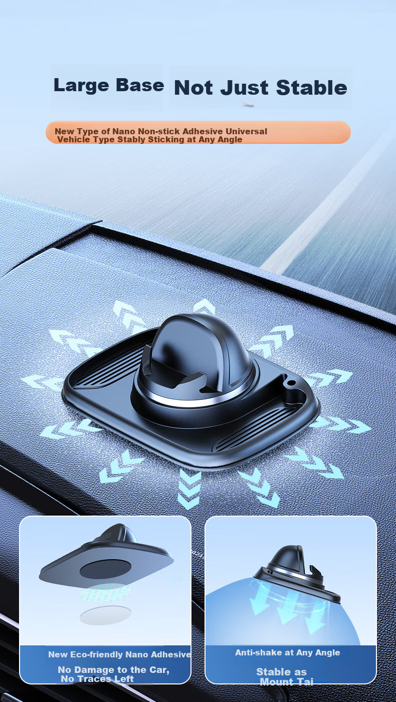 Dijialun Car Phone Holder, Magnetic Dashboard Mount for Navigation, Multifunctional New Style National Flag Ornament 8