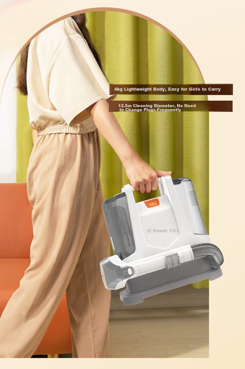Yili Brand Fabric Cleaning Machine, Multi-Functional Household Cleaner, All-Purpose Housekeeping Tool for Home Carpets, Sofas, Curtains And Mattresses, Spray-Suction Integrated Machine with Strong Suction Power 6358 12