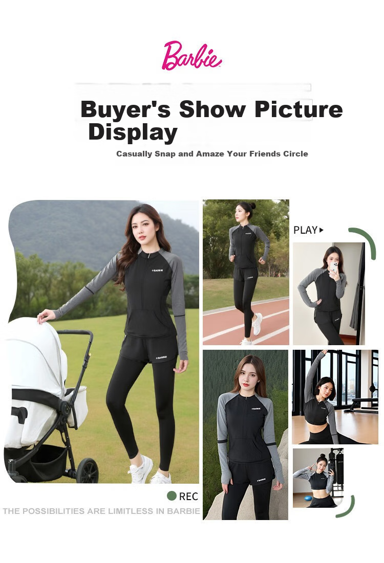Barbie Badminton Outfit for Women, Yoga Set, Women's Training Suit, Morning Jogging Outfit, Running UV Protection Sportswear Set for Wome 2