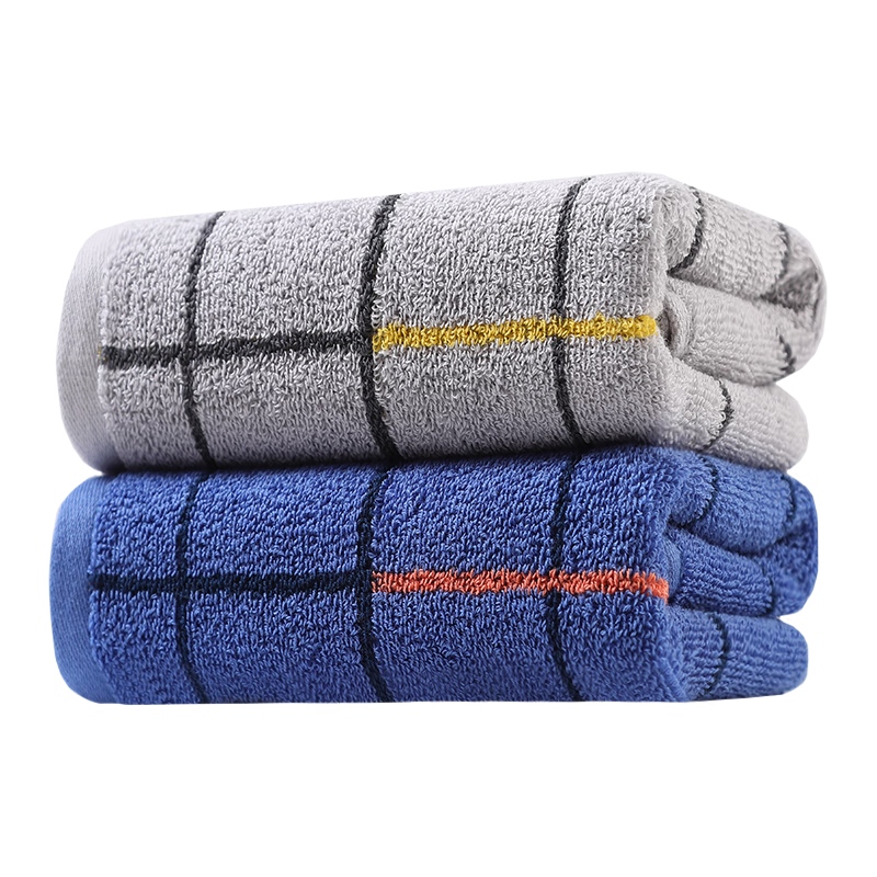 KING SHORE Pure Cotton Towel Long-Staple Cotton Facial Towel Class A Thickened Cotton Face Wash Towel 2-Pack
