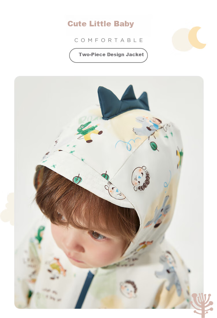 BALABALA Children's Outerwear Set, Baby Coat Two-Piece Outfit, Spring 2025 Collection, Cute And Adorable [Same As In-Store], 200125105201 9
