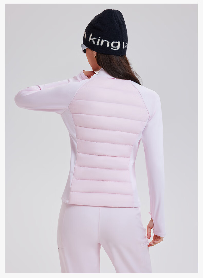 Cosleaf Lightweight Women's Down Jacket New National Standard 95% Goose Down Outdoor Warm Running Sports Slim Fit Yoga Top 12
