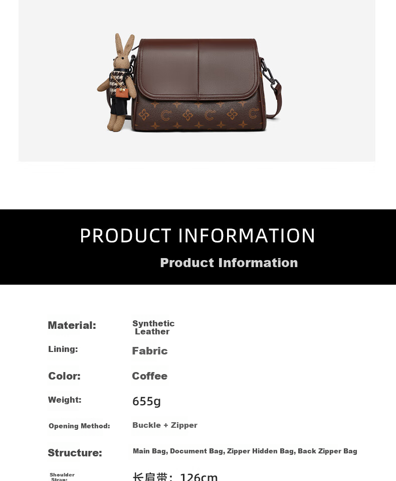 C.BANNER Handbag, Women's Crossbody Bag, Large Capacity Shoulder Bag, Underarm Bag, Light Luxury Birthday Mother's Day Gift, Practical Present for Mom 5