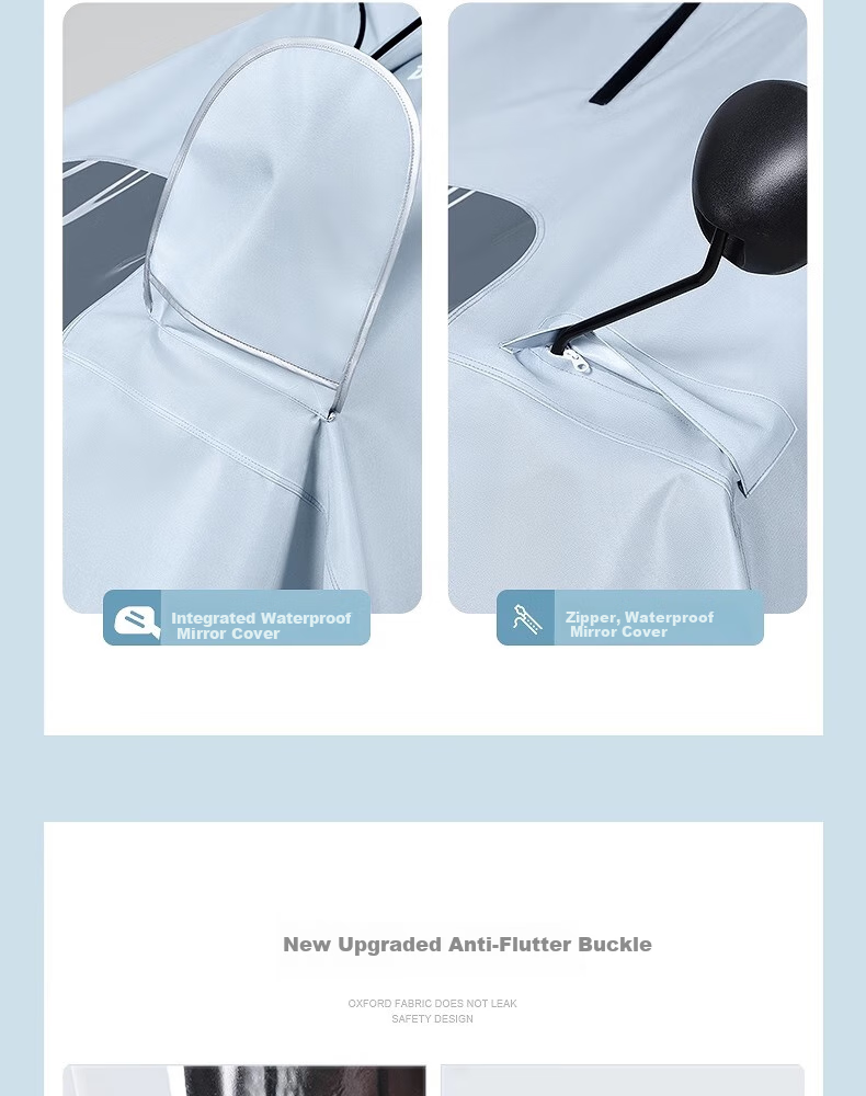 Beimei Raincoat for Electric Scooters And Bicycles, Adult Long Full-Body Heavy-Duty Thick Rain Poncho for Wome 5