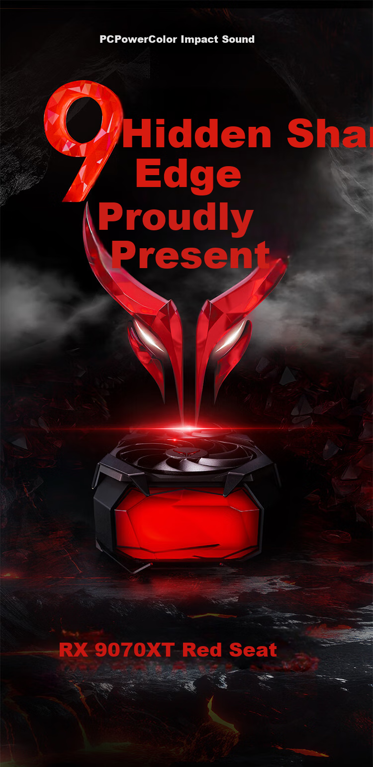 Hanxun AMD RADEON RX 9070XT Dark Dog OC Overclocking, 16GB New Unopened Gaming Graphics Card for AAA Titles, Desktop AI Intelligent Learning 2