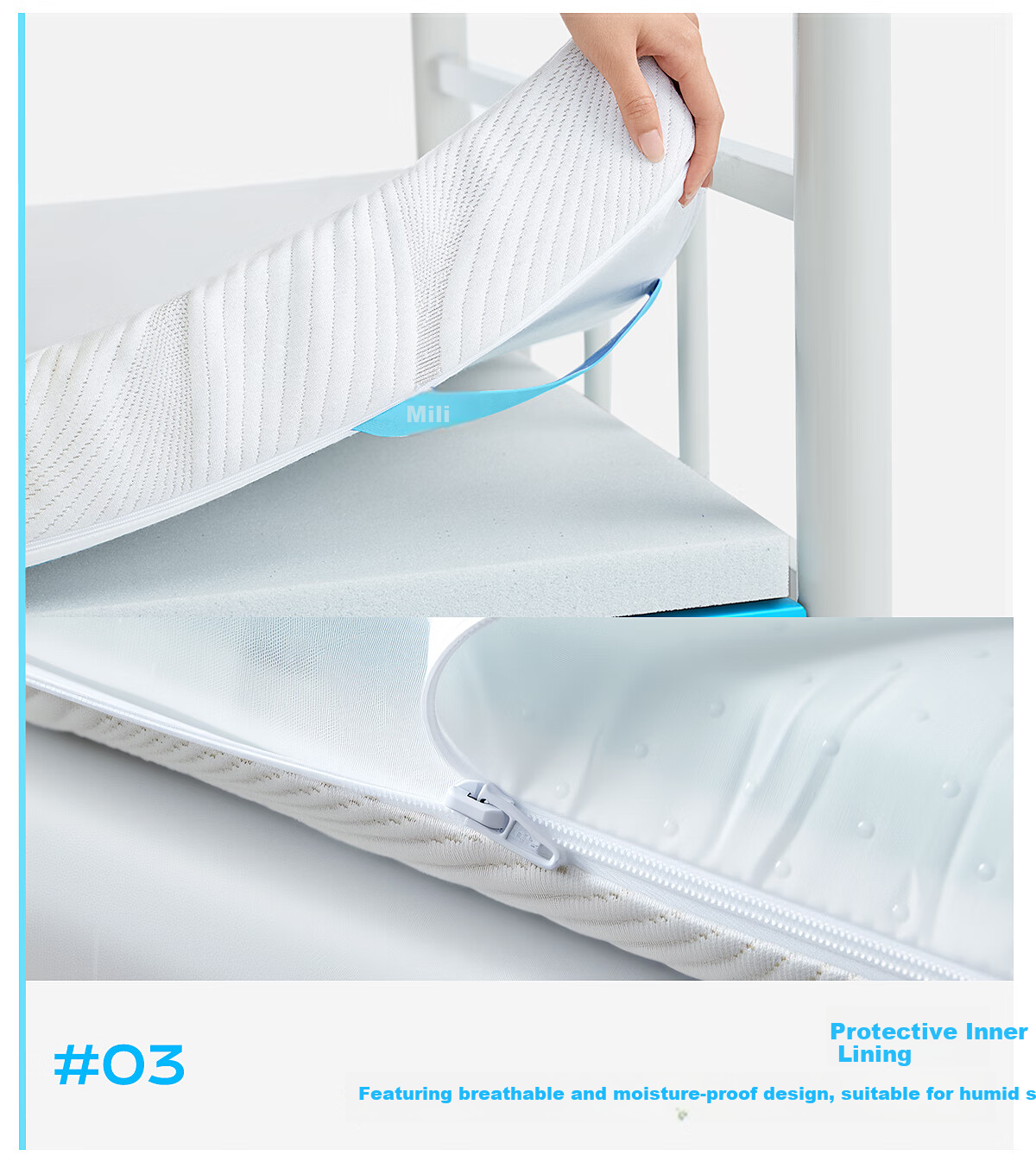 MLILY Student Dormitory Mattress, Memory Foam Bed Pad, Single Tatami Mat, Zero Pressure Soft Thin Mattress, 0.9*1.9m 24