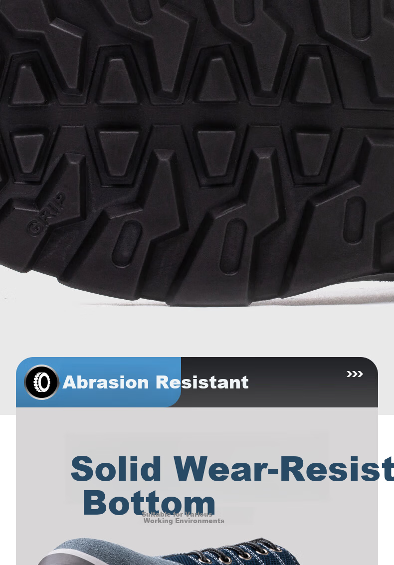 FUCHENG Safety Shoes for Men, Cowhide Steel Toe Cap, Anti-Smashing, Puncture-Resistant, Wear-Resistant Solid Sole Work Protective Safety Shoes 012 43 7