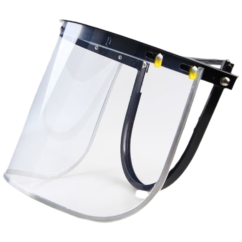 Minggu Protective Face Shield Safety Helmet-Mounted Instant High-Temperature Resistant Welding Mask Splash-Proof Aluminum Alloy Frame Face Shield Aluminum Frame + Screen 1 Piece