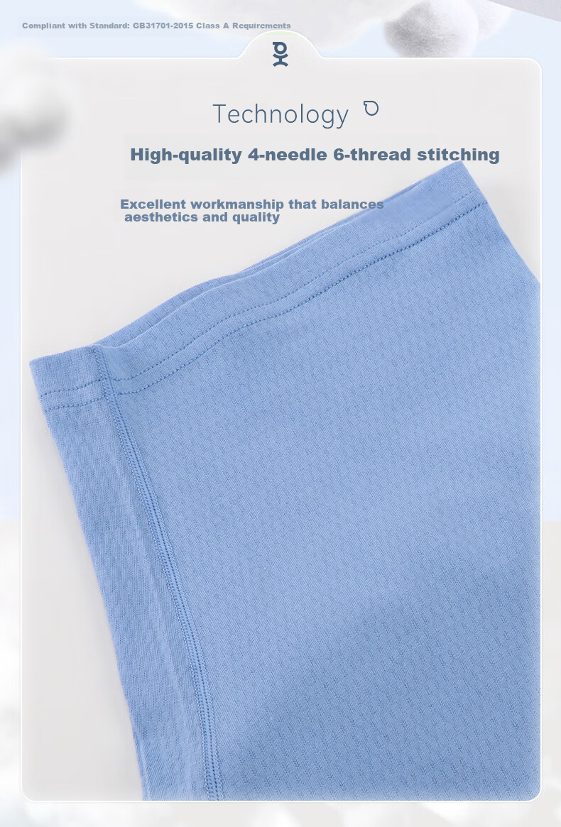 Hodo Children's Pajamas for Boys And Girls, Spring And Autumn Antibacterial Pure Cotton Long-Sleeve Home Wear Set, Thin Summer Air Conditioning Clothes 3122 120 3