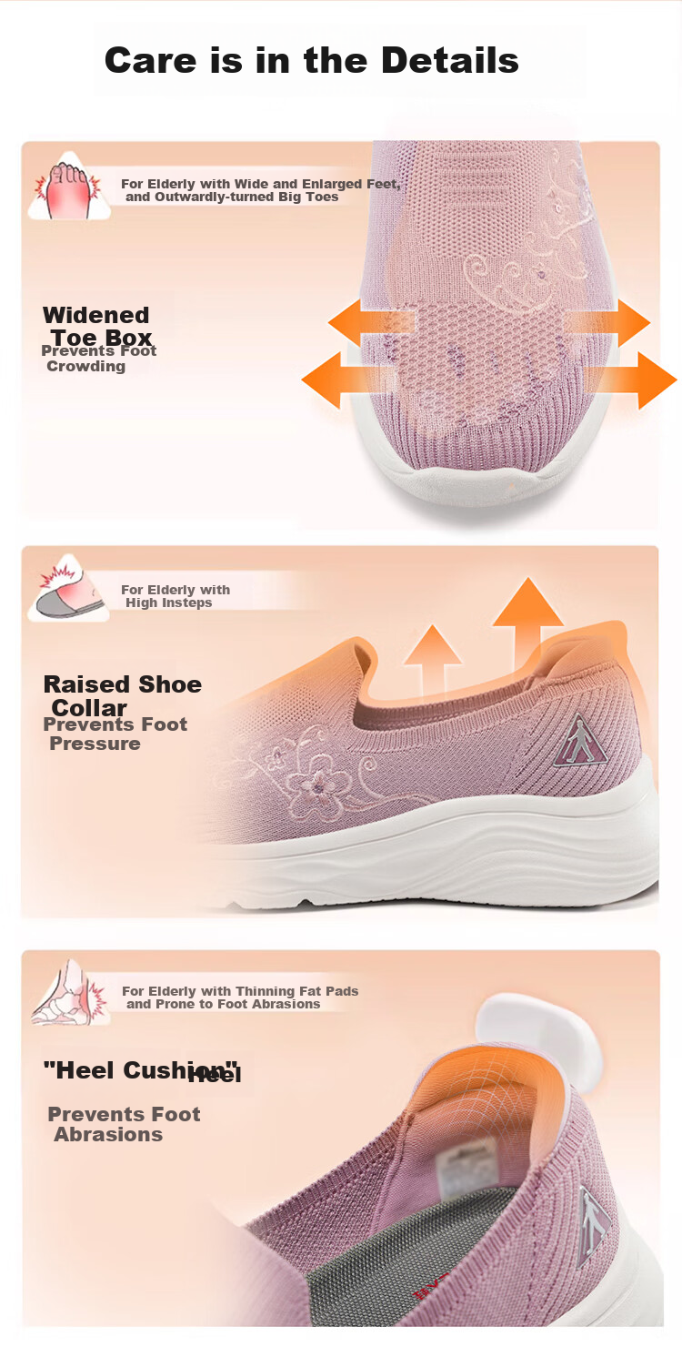Zulijian Elderly Women's Shoes, Autumn Season, Middle-Aged And Elderly Mom Shoes, Soft-Soled Ladies Casual Shoes, 6028K Sand Color, Size 38 4