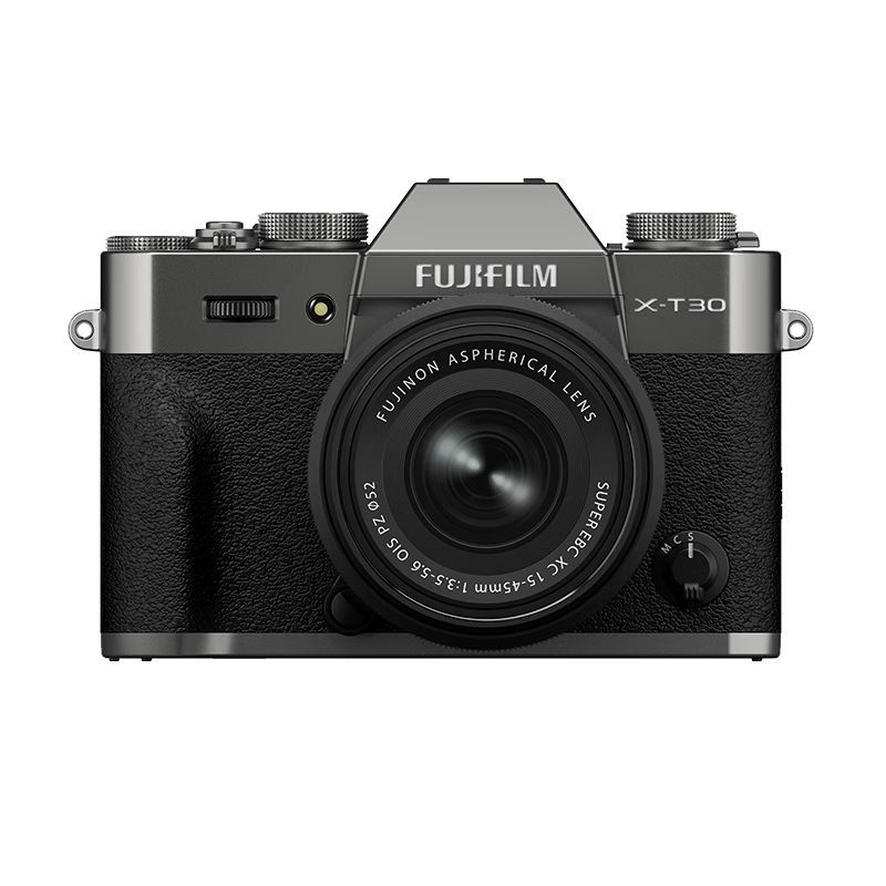 FUJIFILM X-T30 III/XT30 III Mirrorless Camera (15-45mm Lens) Gray 26.1MP Film Simulation Dial Enhanced Performance Autofocus