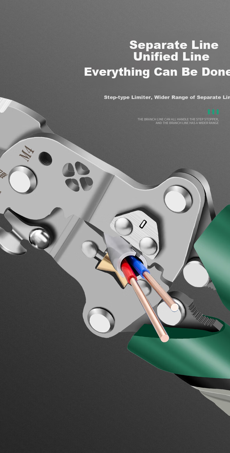 Baolian 18-In Multifunctional Wire Stripper, Electrician's Specialized Wire Separator, Wire Winder, Wire Cutter And Crimping Tool 5