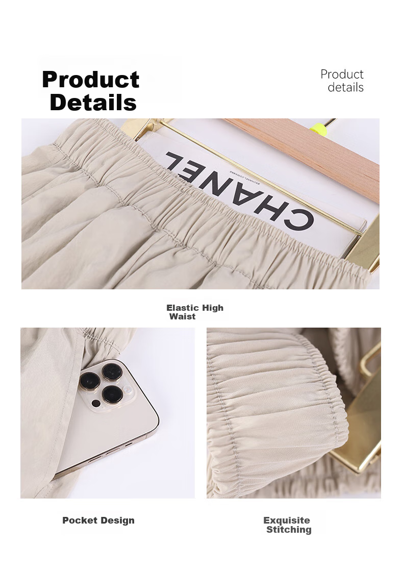 FitonTon Women's High-Waisted Slimming A-Line Skirt Pants, Trendy Casual Loose Wide-Leg Trousers for Summer 2026 New Collectio 12
