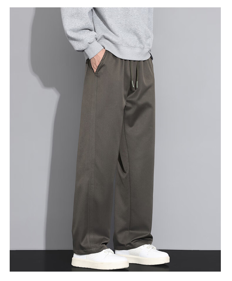 Warrior Casual Pants for Men, Autumn Loose Straight-Leg Draping Comfortable Trousers, Elastic Trendy Fashionable Sports Long Pants for Me 7