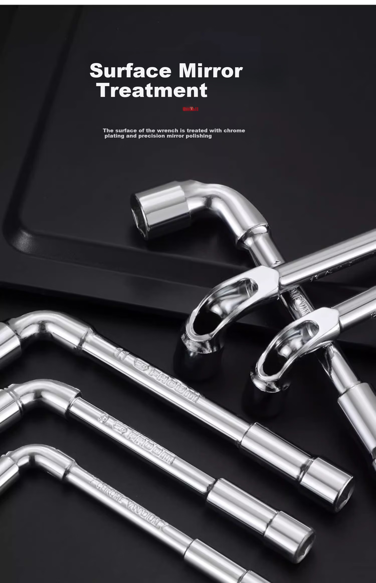 No.1 Factory 13MM L-Shaped Socket Wrench 7-Shaped Pipe Double-Ended Elbow Perforated Hex Socket Pipe Wrench Set 15