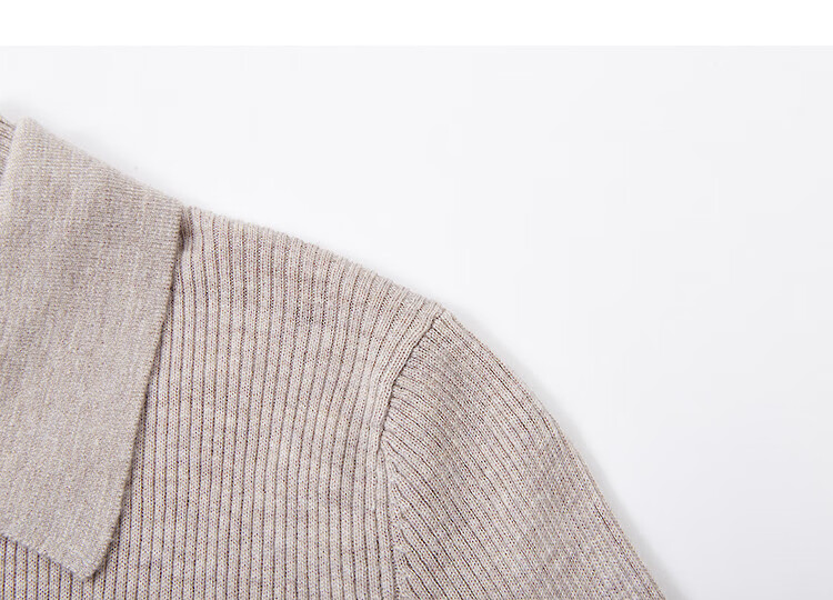 Demana【With Fluffy Wool】Autumn Elegant Double-Layer Collar Slim Knit Sweater for Petite Women 2