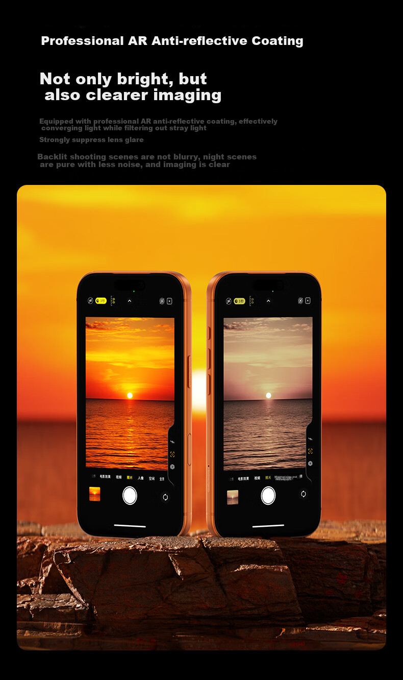 Benks [AR Enhanced Transparency], Suitable for Apple 17 Lens Film, IPhone 17/16 Rear Camera Full Transparency Wear-Resistant Anti-Scratch Integrated Protective Film 8